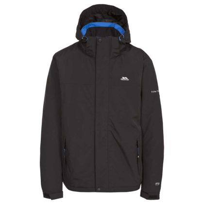 Trespass Mens Waterproof Jacket in Black Donelly