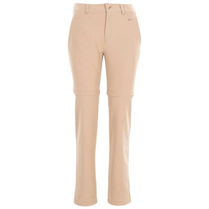 Eadie Women's Water Resistant Walking Trousers in Beige, Front view on mannequin