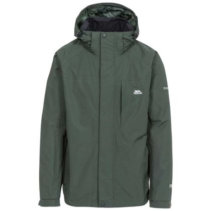 Trespass Mens Waterproof Jacket Edwards II in Khaki