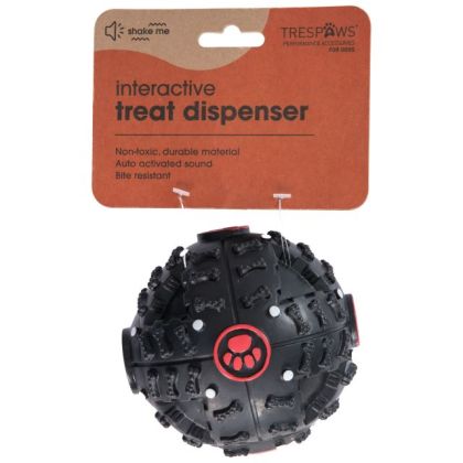 Einstein Reward Ball Dog Toy in Black, Tent detail