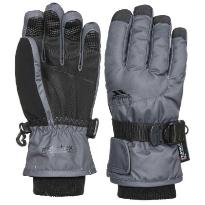 Trespass Kids Ski Gloves Ergon II in Grey