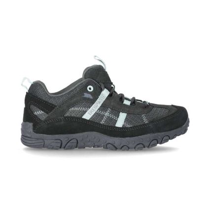 Fell Women's Breathable Walking Shoes in Grey, Outside view of footwear