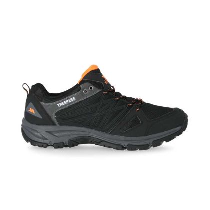 Fisk Men's Walking Shoes in Black, Outside view of footwear