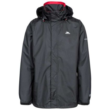 Trespass Mens Waterproof Jacket Fraser II in Black