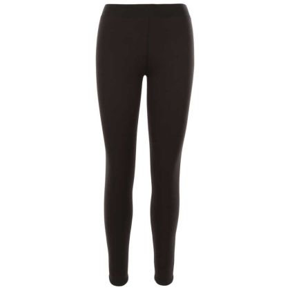 Trespass Womens Linned Leggings Fuzzy - BLK, Front view on mannequin