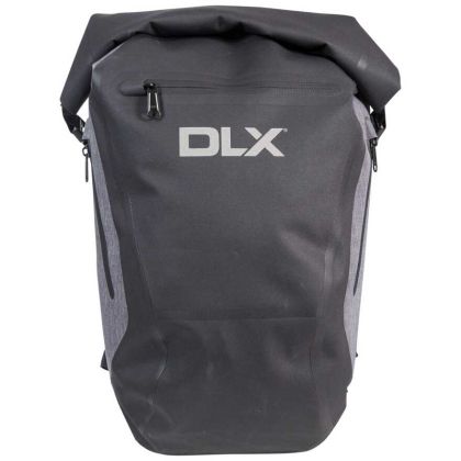 Gentoo DLX 20L Waterproof Roll Top Backpack in Black, Front view