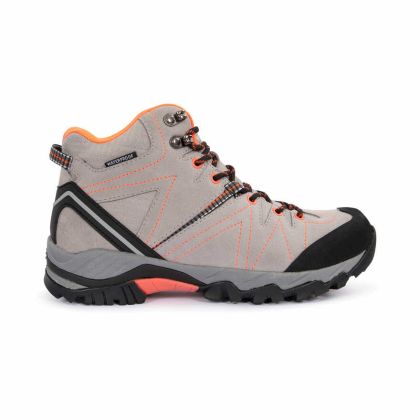 Trespass Womens Walking Boots Kiara in Grey, Outside view of footwear