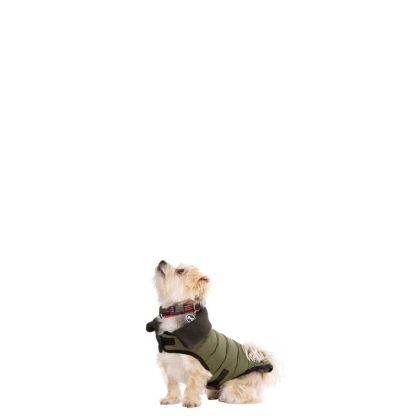 Trespaws XXS Eco Friendly Dog Puffer Jacket in Khaki Lloyd
