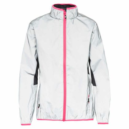 Trespass Womens Reflective Active Jacket in Light Grey Lumi