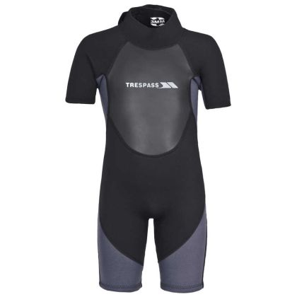 Trespass Kids Black Wetsuit Claybourne