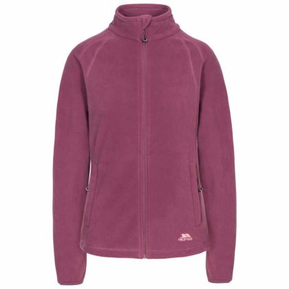 Nonstop Women's Fleece Jacket in Purple, Front view on mannequin