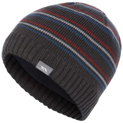 Ray Beanie Hat in Grey, Hat at angled view