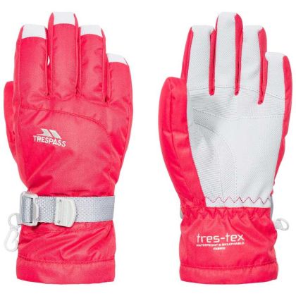 Trespass Kids Ski Gloves Simms in Red