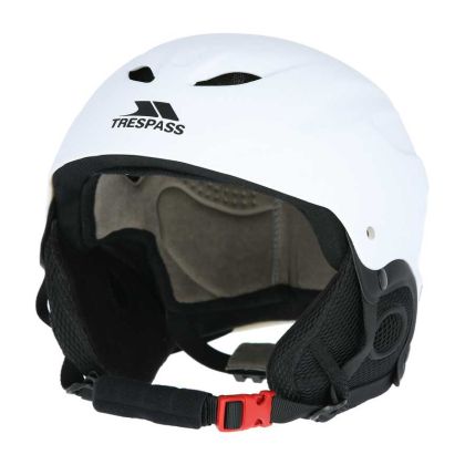 Skyhigh Adults' Ski Helmet in White, Angled view of helmet