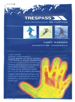 Trespass Hand Warmers in Assorted