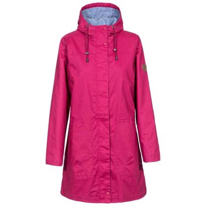 Sprinkled Women’s Waterproof Jacket in Pink, Front view on mannequin
