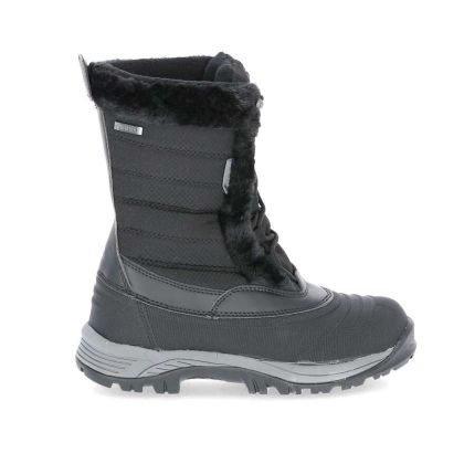 Stalagmite II Women's Fleece Lined Waterproof Snow Boots in Black, Outside view of footwear