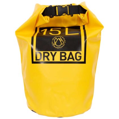 Trespass Drybag 15L Sunrise in Sunshine Yellow, Front view