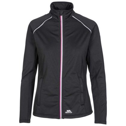 Teegan Women's Active Jacket in Black, Front view on mannequin