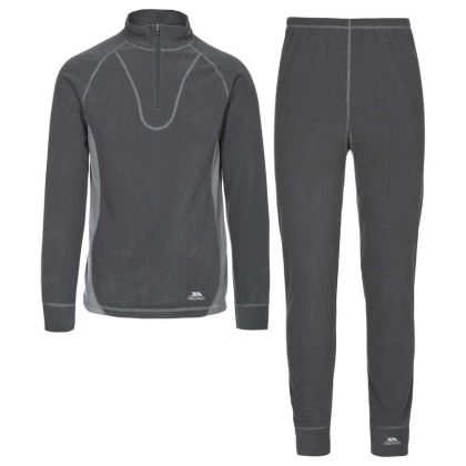 Trespass Adults Thermal Base Layer Set in Grey Thriller B
