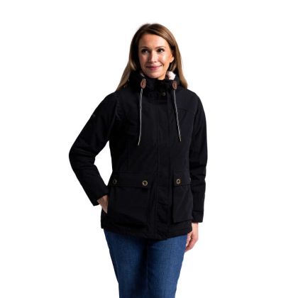 Women s Waterproof Jacket  Token in BLACK
