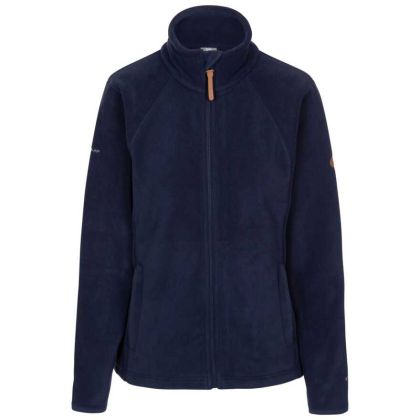Trespass Womens Fleece Trouper Navy, Front view on mannequin