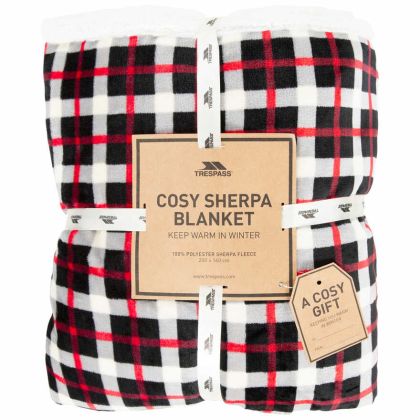 Trespass Sherpa Blanket Vallon in Red