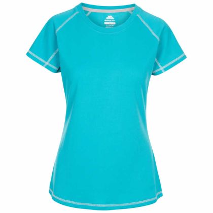 Trespass Women's Active T-Shirt Viktoria Blue, Front view on mannequin