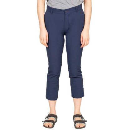 Zulu Women's 3/4 Length Trousers in Navy, Front view on model