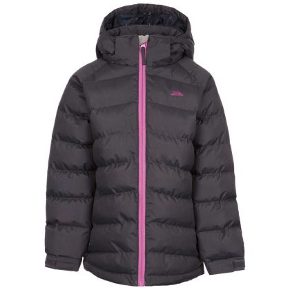 Trespass Kids Padded Waterproof Jacket in Dark Grey Amira