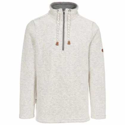 Falmouthfloss Men's Sweatshirt in White, Front view on mannequin
