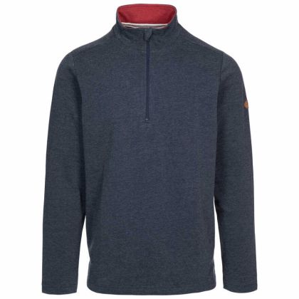 Trespass Men's 1/2 Zip Sweatshirt Loopington in Navy