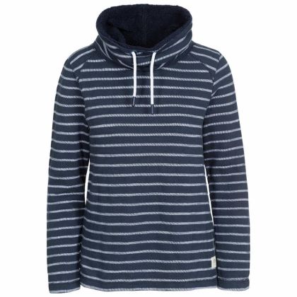 Terezia Women's Casual Top Navy Stripe, Front view on mannequin