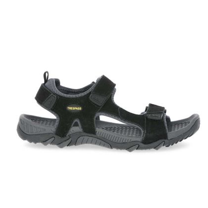 Belay Men's Walking Sandals in Black, Outside view of footwear