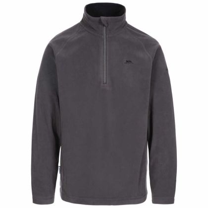 Trespass Mens 1/2 Zip Microfleece in Grey Blackford