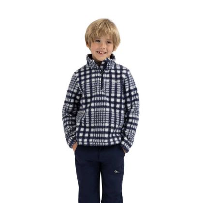 Kids Half Zip Fleece Booker In Navy