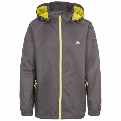 Briar Men's Waterproof Jacket in Grey, Front view on mannequin