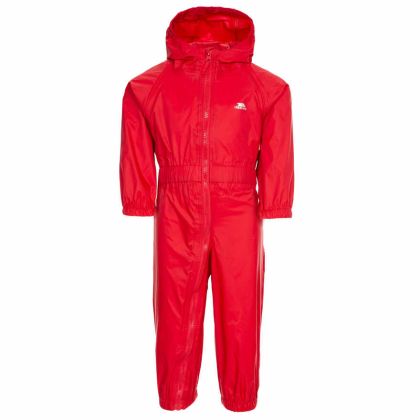 Trespass Babies Rain Suit Button in Red