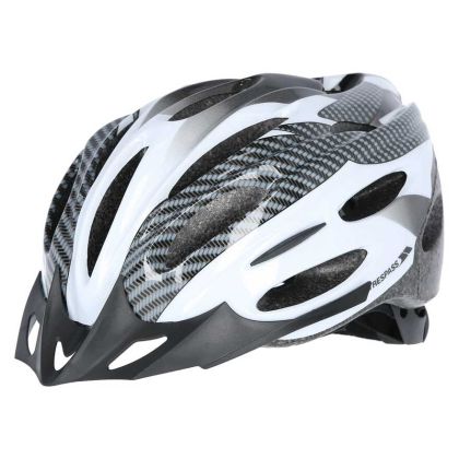 Crankster Adult Bike Helmet in White, Back view of helmet