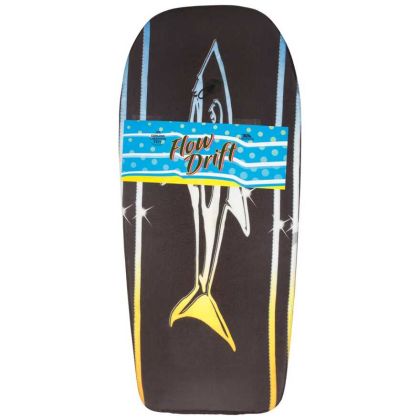 Trespass 42" Bodyboard Flowdrift Black Shark Print, Front view