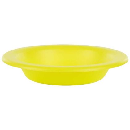 Plastic Bowl in Neon Green, Front view