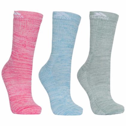 Trespass Womens Casual Socks in Assorted Helvellyn