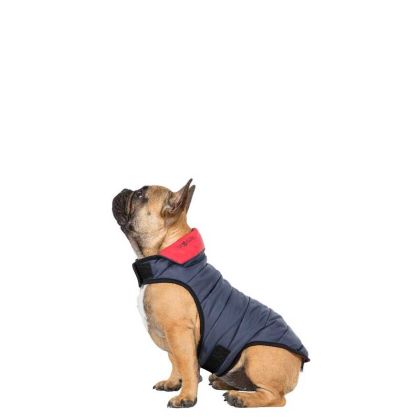 Trespaws Small Quilted Reversible Packaway Dog Jacket in Flint Kimmi