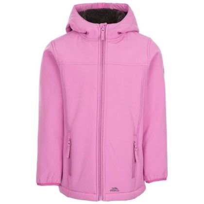 Trespass Girl's Long Length Waterproof Softshell Jacket Kristen - DPI, Front view on mannequin