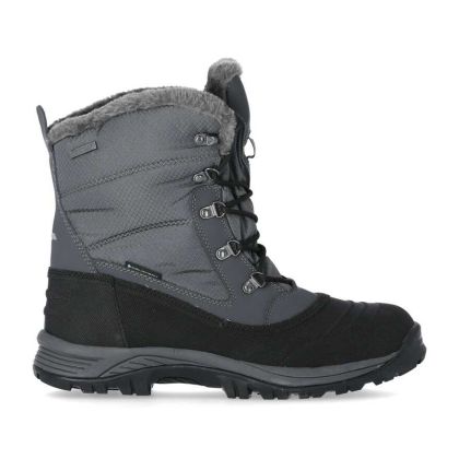 Negev II Men's Fleece Lined Snow Boots in Grey, Outside view of footwear