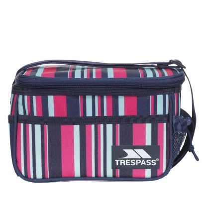 Striped Cool Box 3L in Navy, Angle view