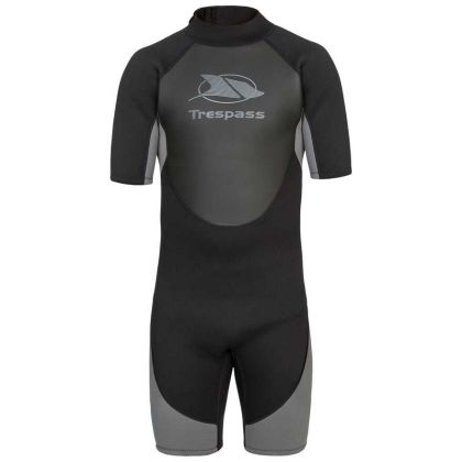 Trespass Men's 3mm Short Wetsuit in Black Claybourne