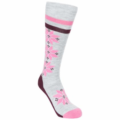 Snowfall Women's Ski Socks, Angled view of footwear