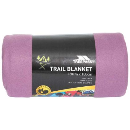 Trespass Fleece Blanket Snuggles 120 x 180cm in Light Purple