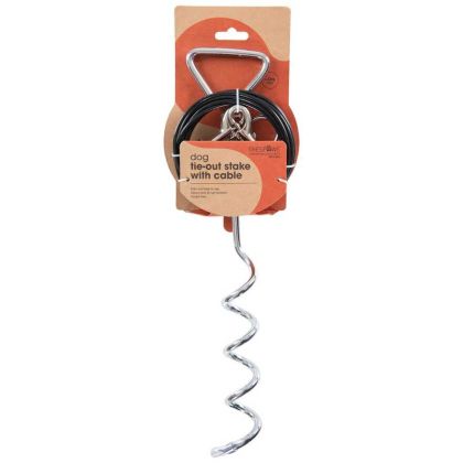 Trespaws Dog Tether and Tie Out Cable in Assorted, Front view